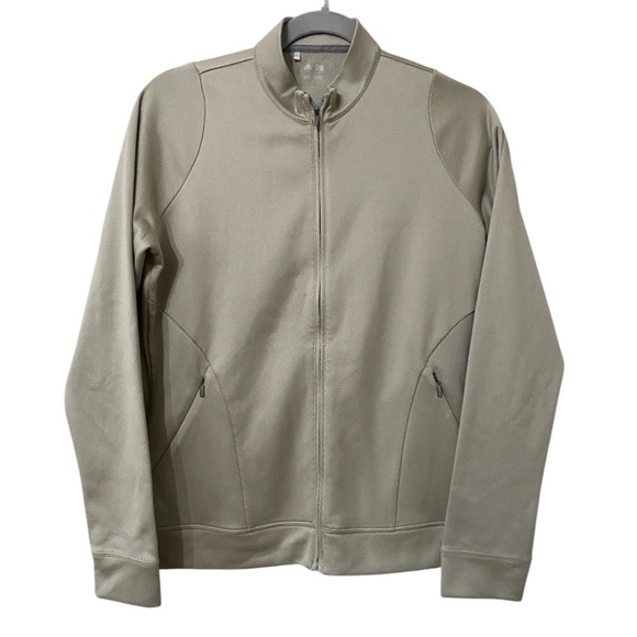 Adidas Adipure Gray Beige Full Zipper Track Jacket - Picture 1 of 4
